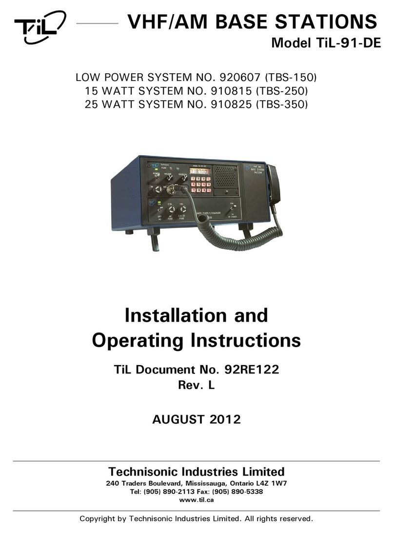 TIL TiL-91-DE User manual