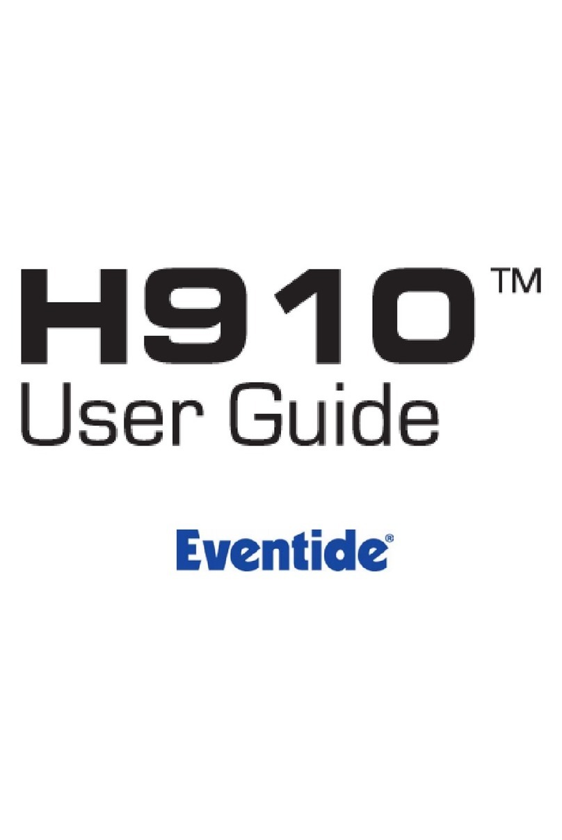 Eventide Harmonizer H910 user guide