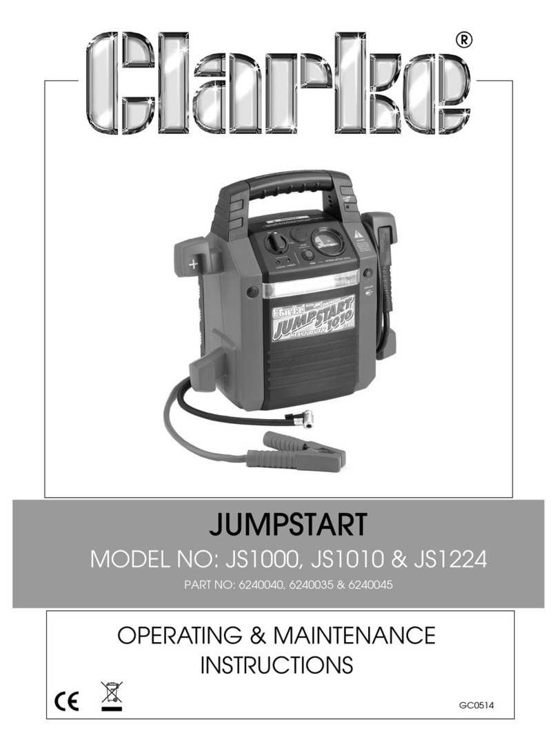 Clarke JS1000 Installation and operation manual