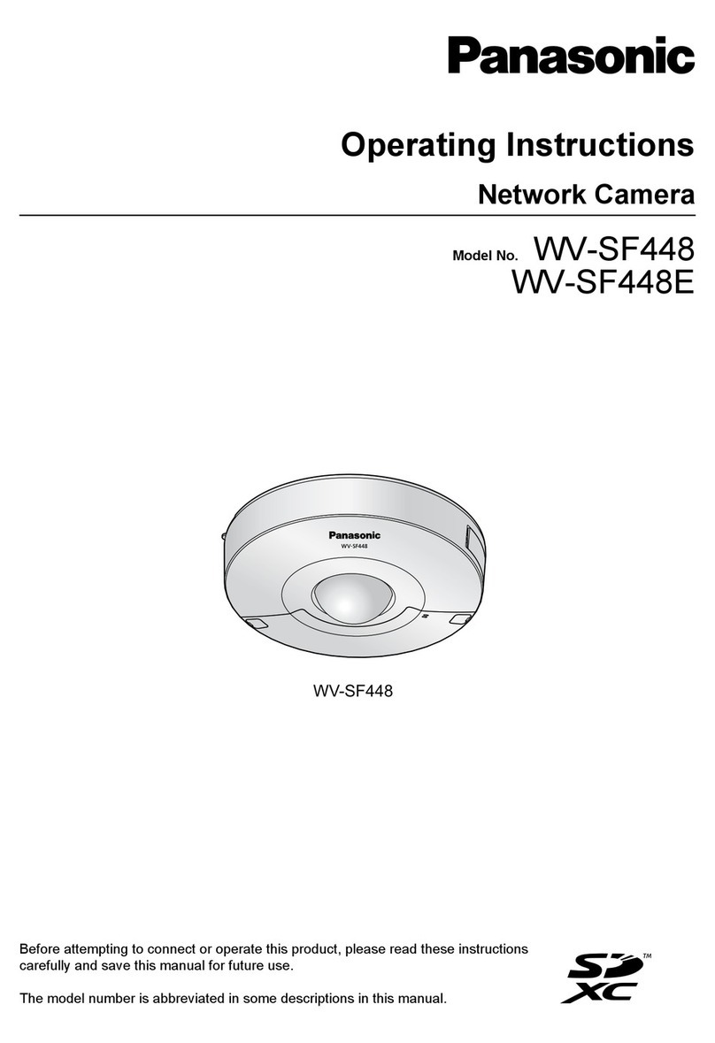 Panasonic WV-SF448 User manual