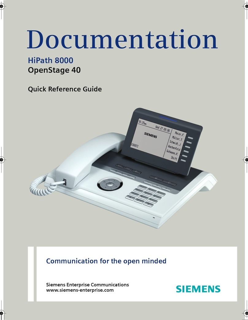 Siemens HiPath 8000 User manual