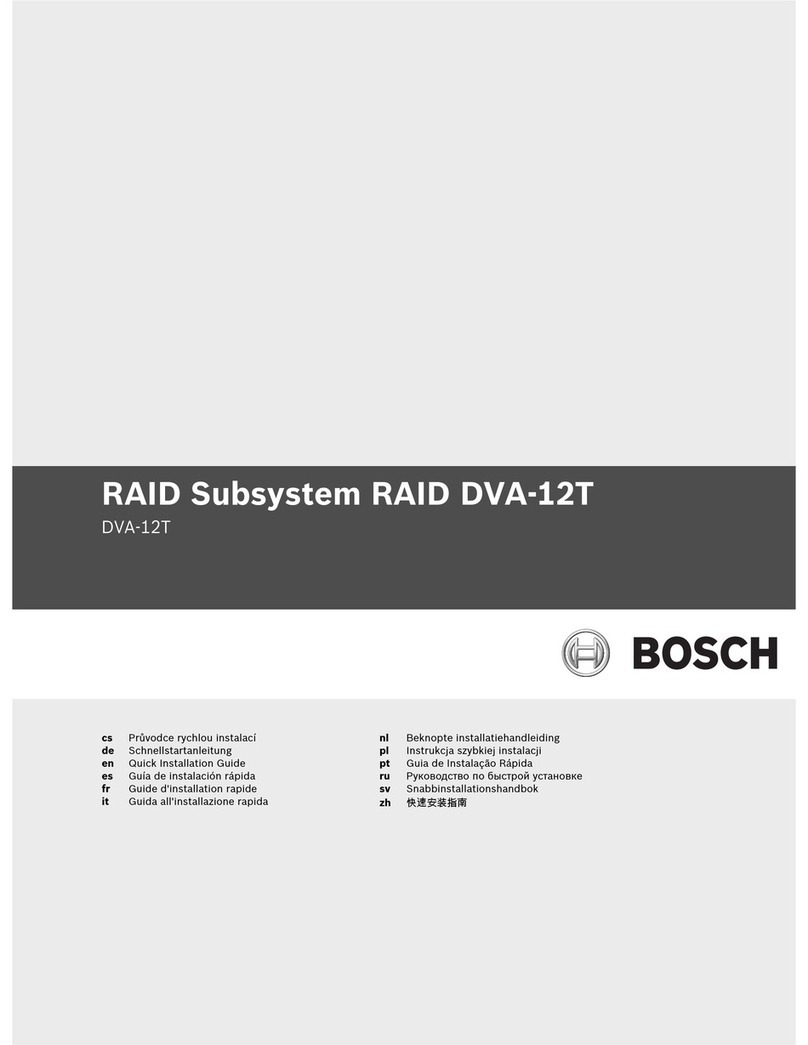 Bosch DVA-12T Quick installation guide