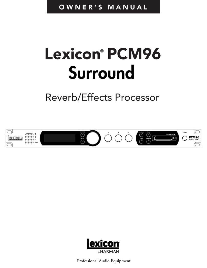 Lexicon PCM 96 owner's manual