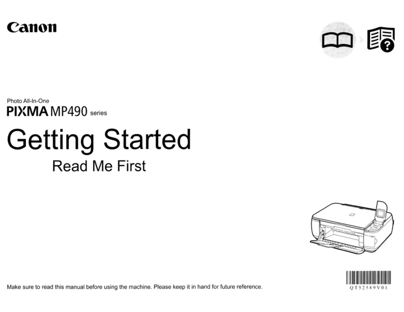 Canon MP490 series Getting started