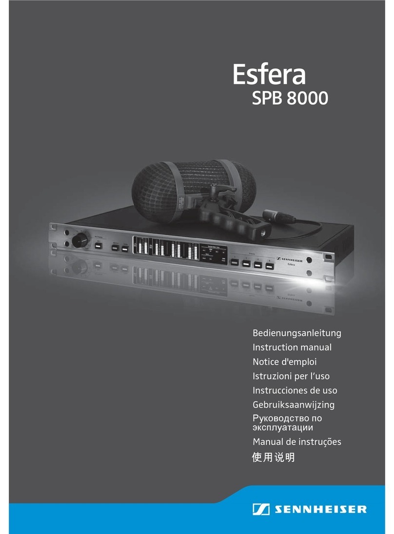 Sennheiser Esfera SPB 8000 instruction manual