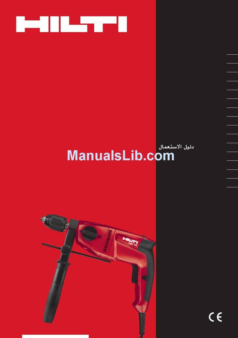 Hilti UD16 operating instructions