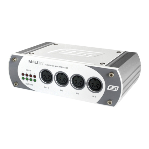 ESI Miditerminal M4U User manual