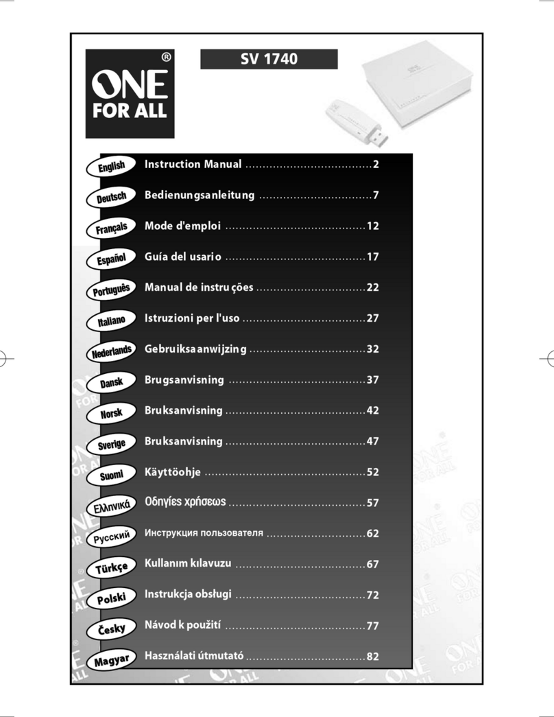 One Forall SV-1740 instruction manual