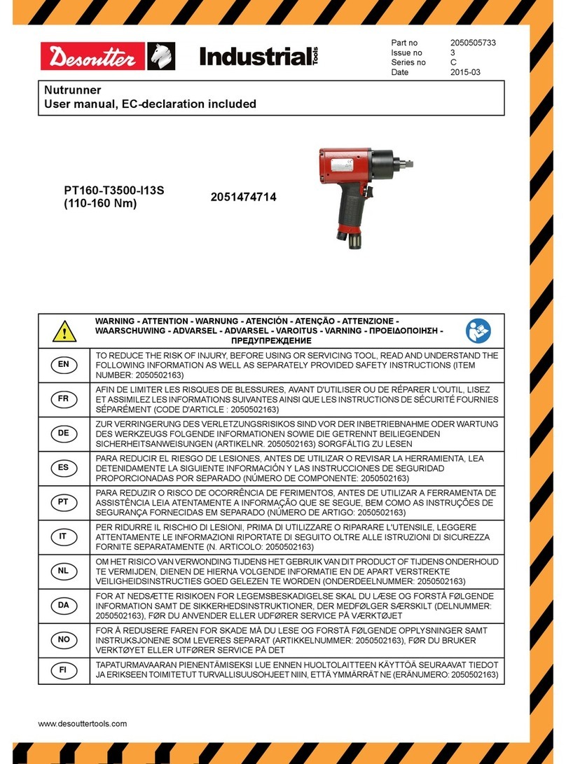 Desoutter PT160-T3500-I13S user manual