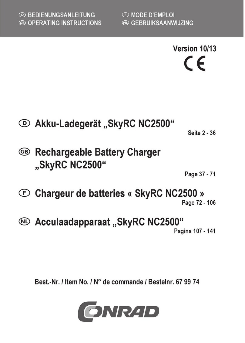 Conrad SkyRC NC2500 User manual Conrad SkyRC NC2500 User manual