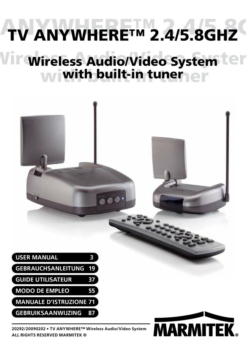 Marmitek TV Anywhere 5.8GHz user manual