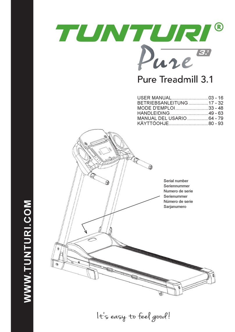 Tunturi Pure Treadmill 3.1 User manual
