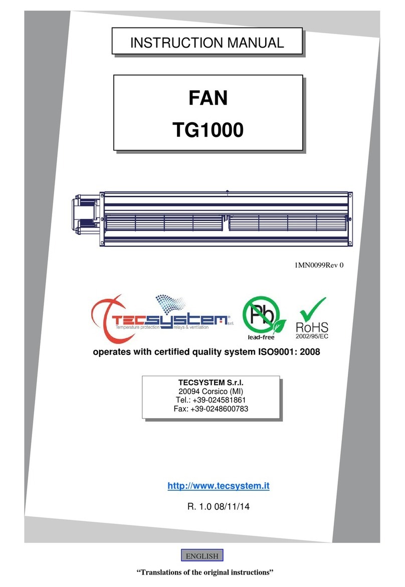 TECSYSTEM TG1000 instruction manual
