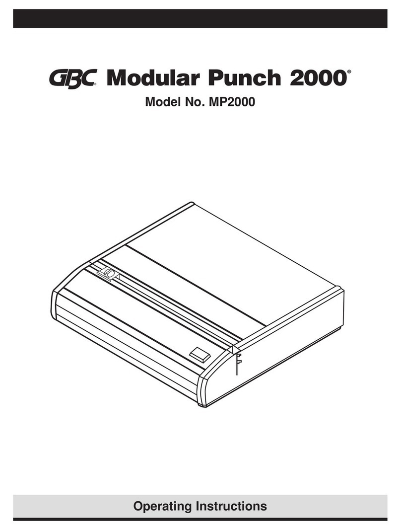 GBC MP2000 Modular Punch User manual