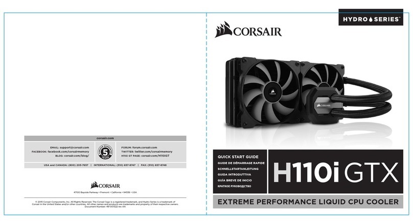 Corsair H110iGTX User manual