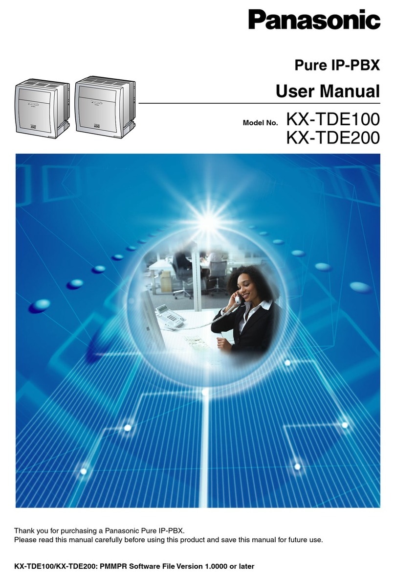 Panasonic KX-TDE100 User manual