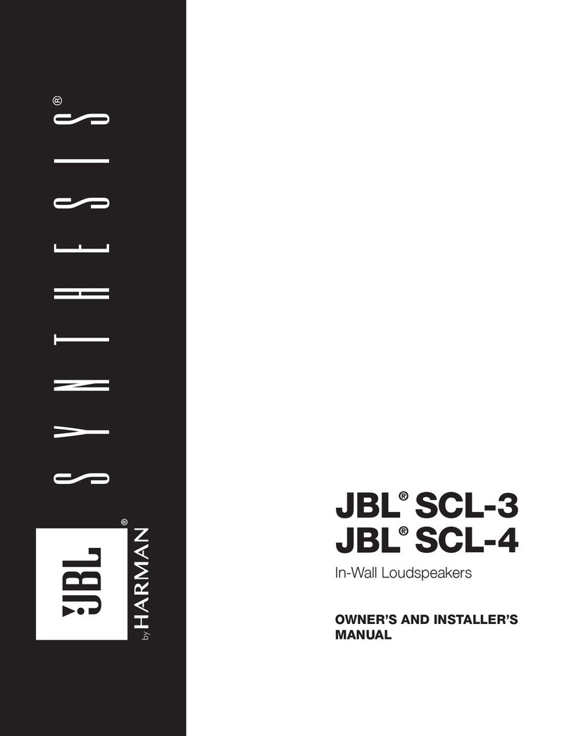 JBL SCL-3 User manual