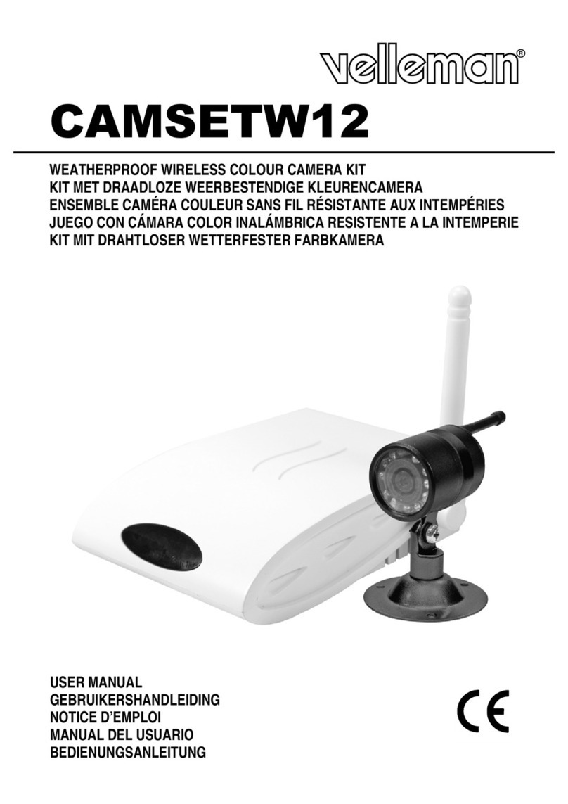 Velleman CAMSETW12 User manual