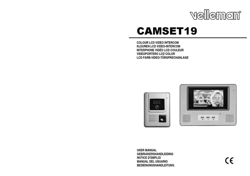 Velleman CAMSET19 user manual