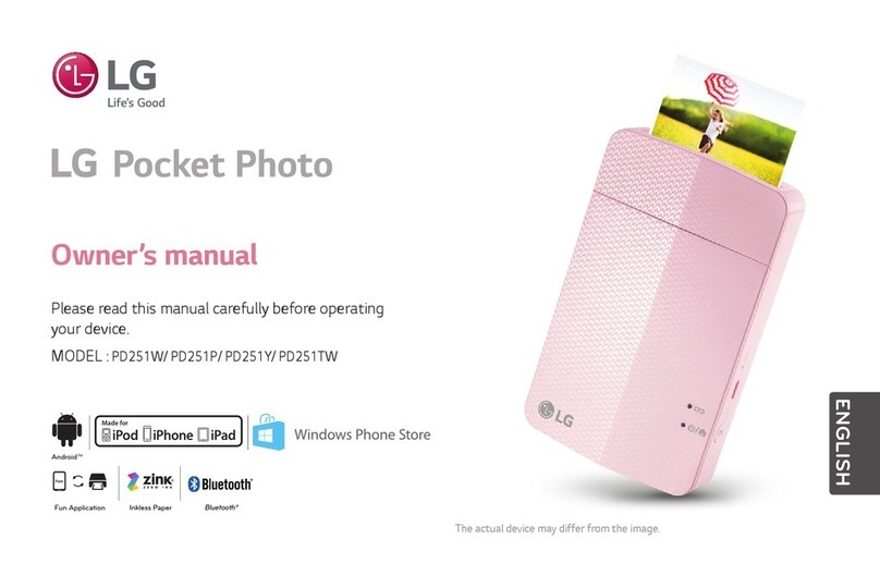 LG PD251W User manual