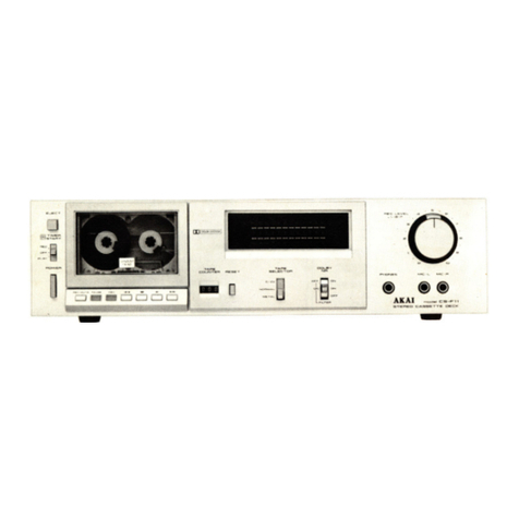 Akai CS-F11 Operator's manual