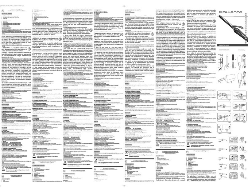 Rowenta UNLIMITED LOOKS manual