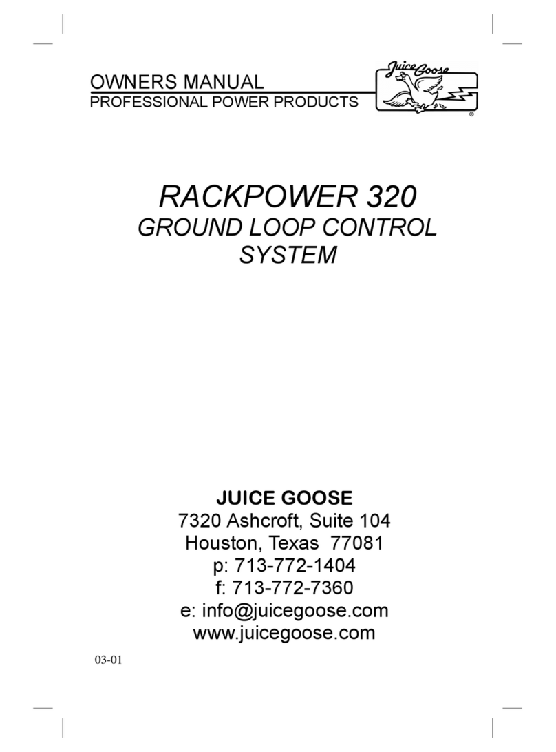 JuiceGoose Rackpower 320 User manual