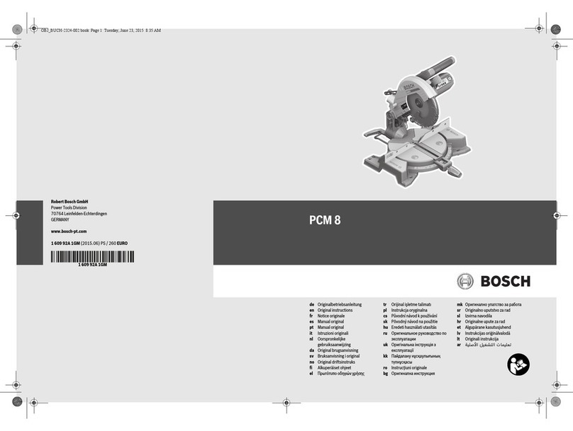 Bosch PCM 8 User manual