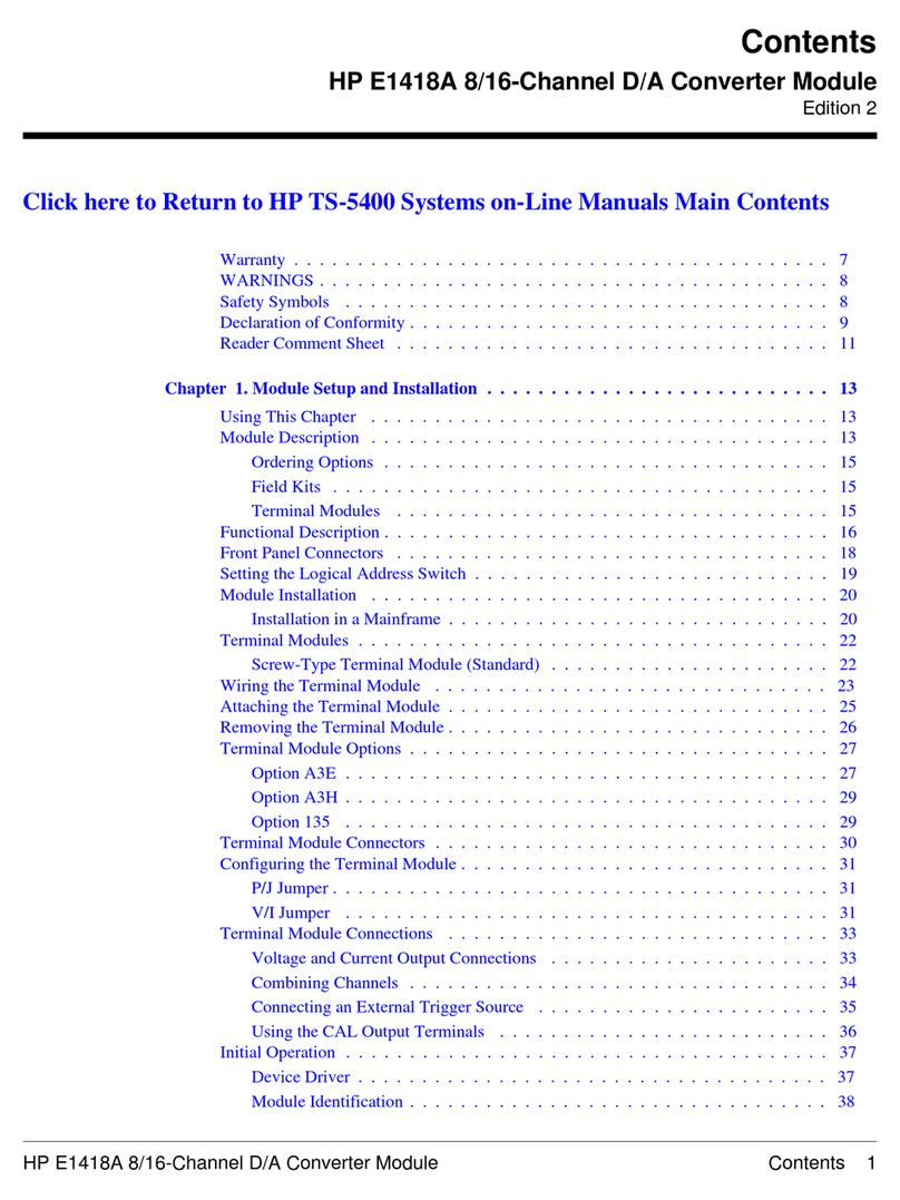 HP E1418A User manual