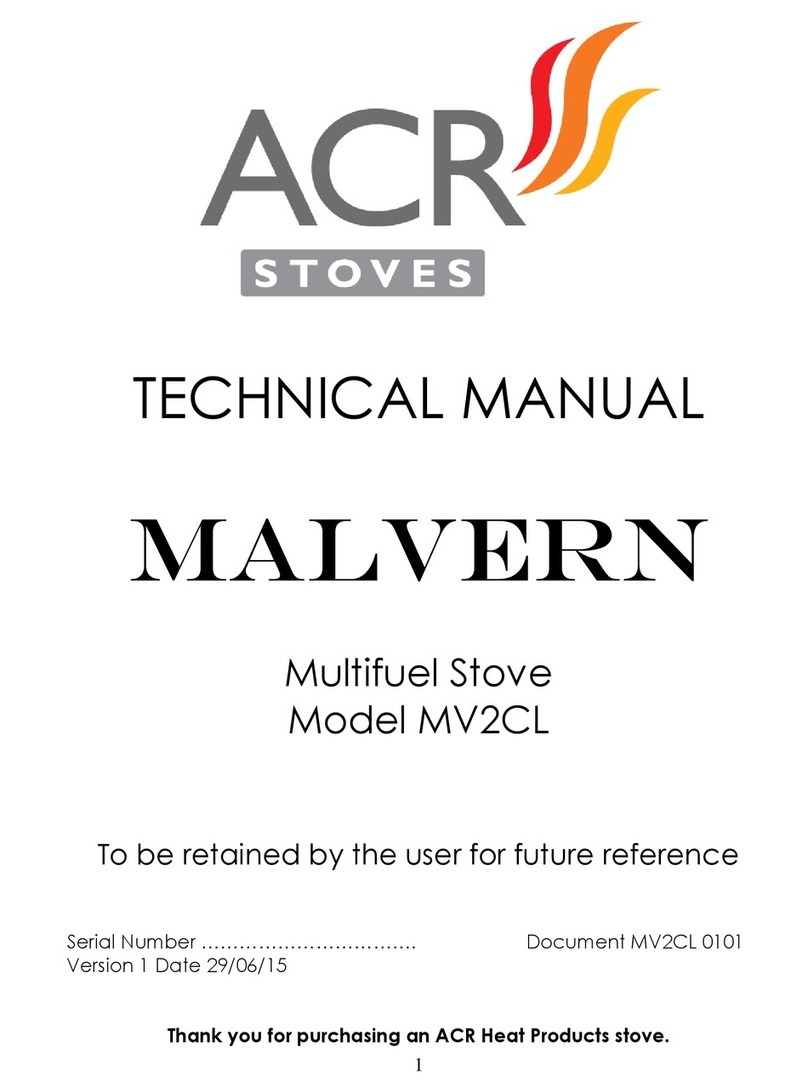 ACR STOVES MV2CL Technical manual