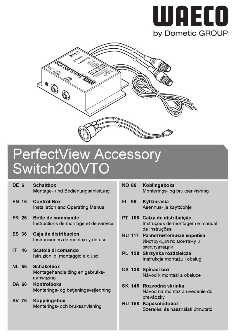 Waeco Switch200VTO Installation and operating manual
