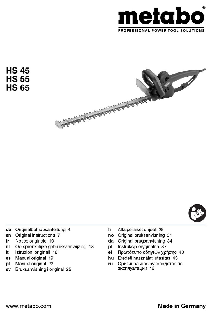 Metabo HS 45 User manual