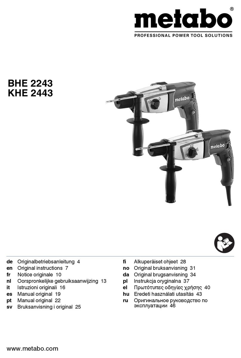 Metabo BHE 2243 Original instructions