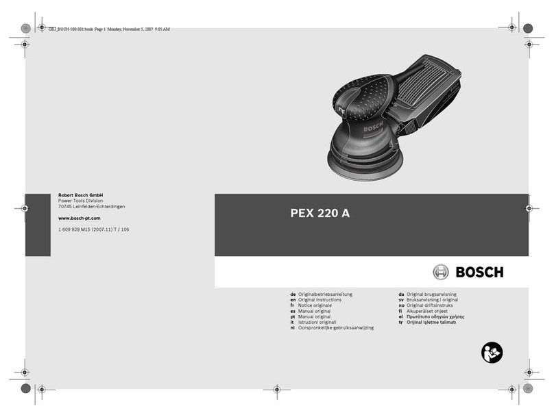 Bosch PEX 220 A Original instructions Bosch PEX 220 A Original instructions