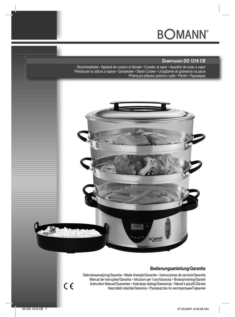 BOMANN DG 1216 CB instruction manual