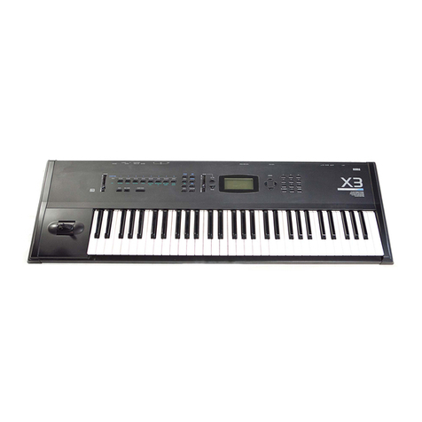 Korg X3 User manual