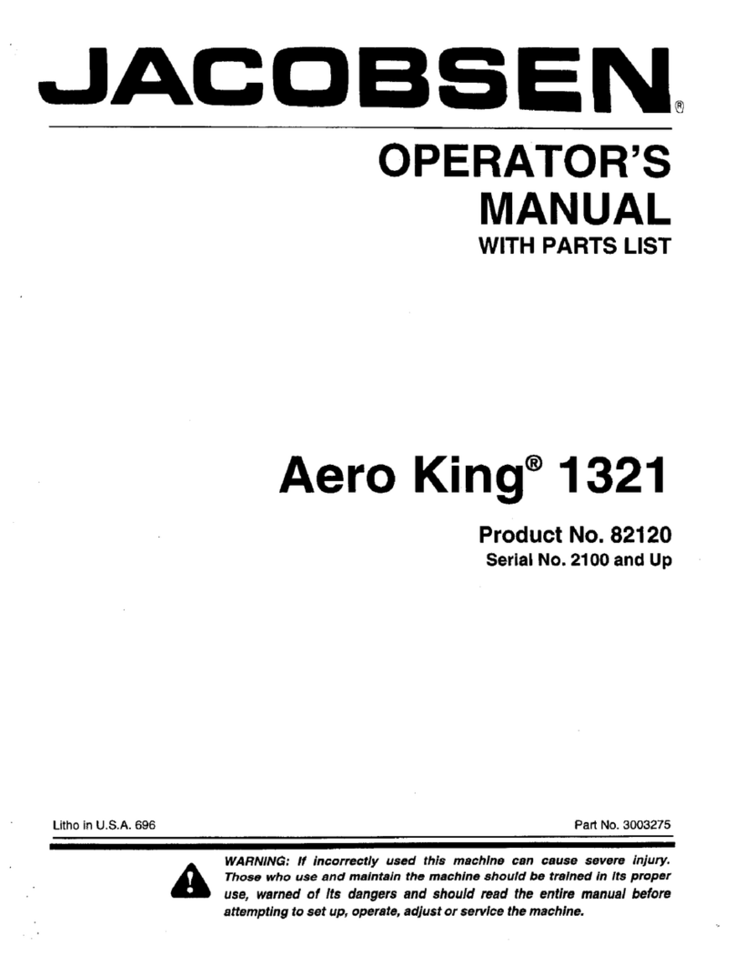 Jacobsen Aero King 1321 Operator's manual