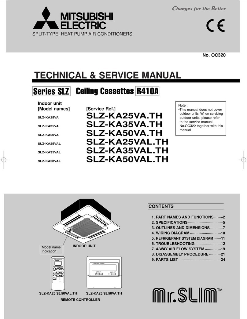 Mitsubishi SLZ-KA25VA Operating manual