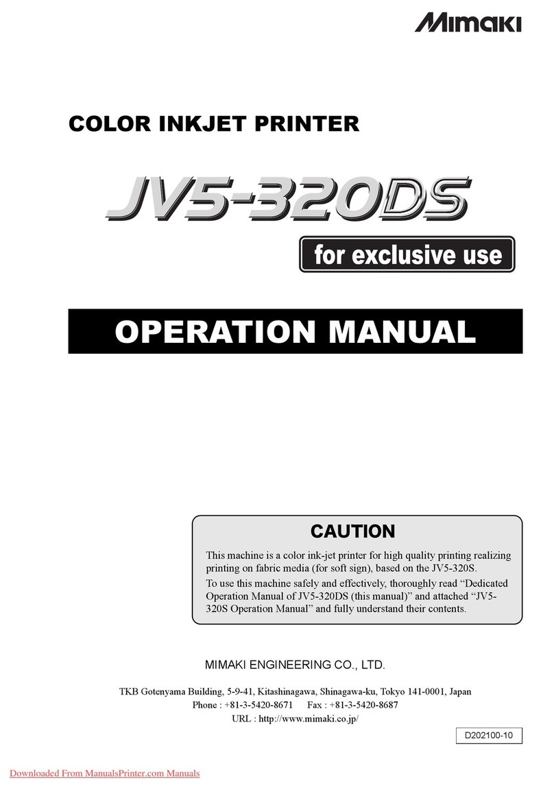 MIMAKI JV5-320DS User manual