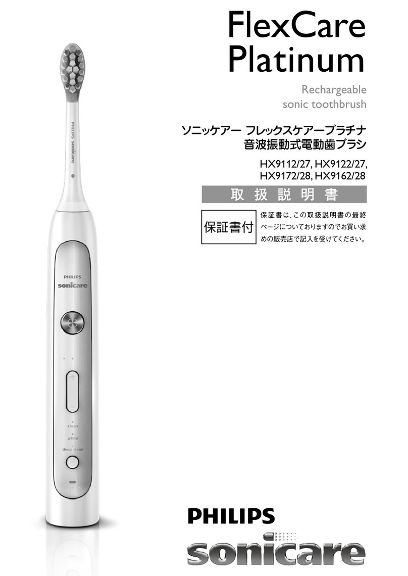 Philips Sonicare FlexCare Platinum HX9112/27 user manual