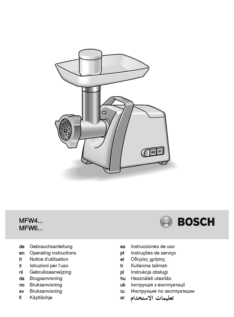 Bosch MFW67440 User manual