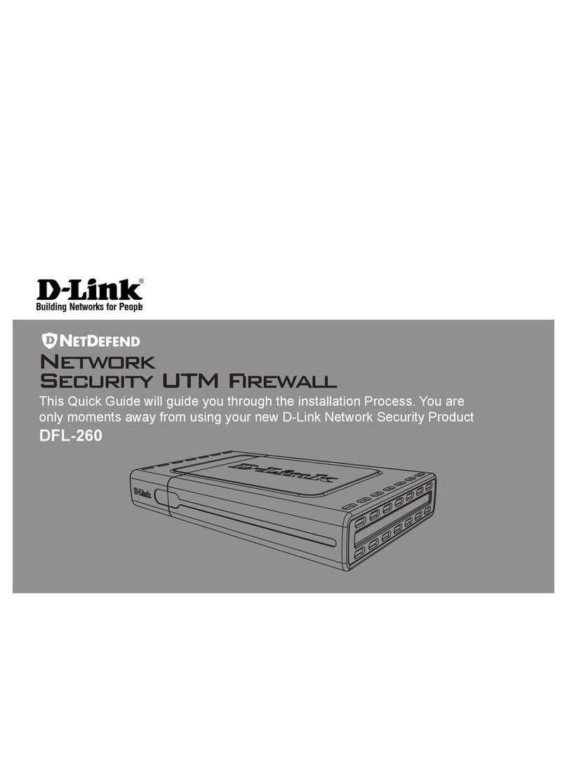 D-Link DFL-260 - NetDefend - Security Appliance User manual