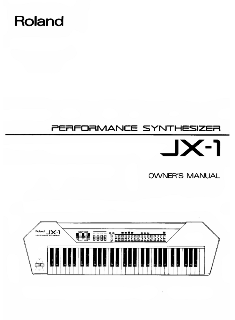 Roland JX-1 User manual