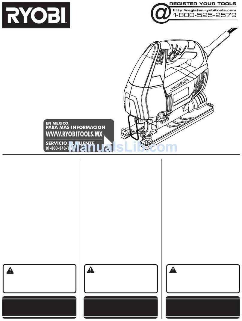 Ryobi JS651L Operator's manual