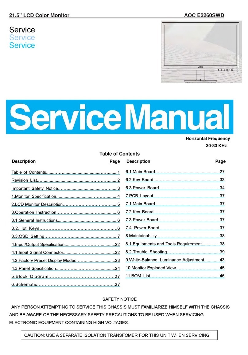 AOC E2260SWD User manual