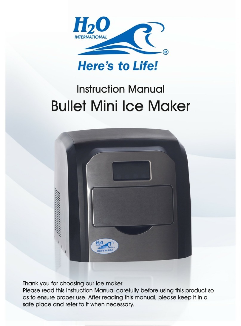 H2O International Bullet Mini Ice Maker instruction manual