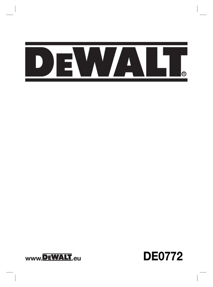 DeWalt DE0772 User manual