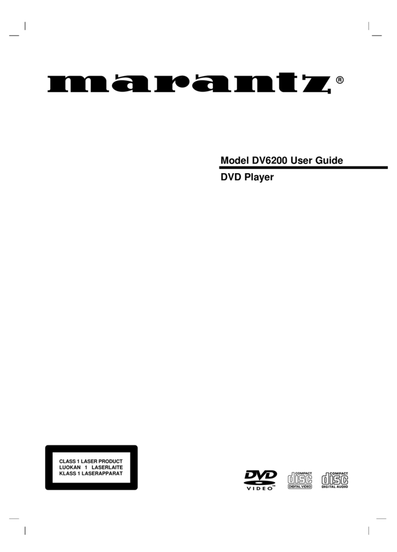 Marantz DV6200 User manual