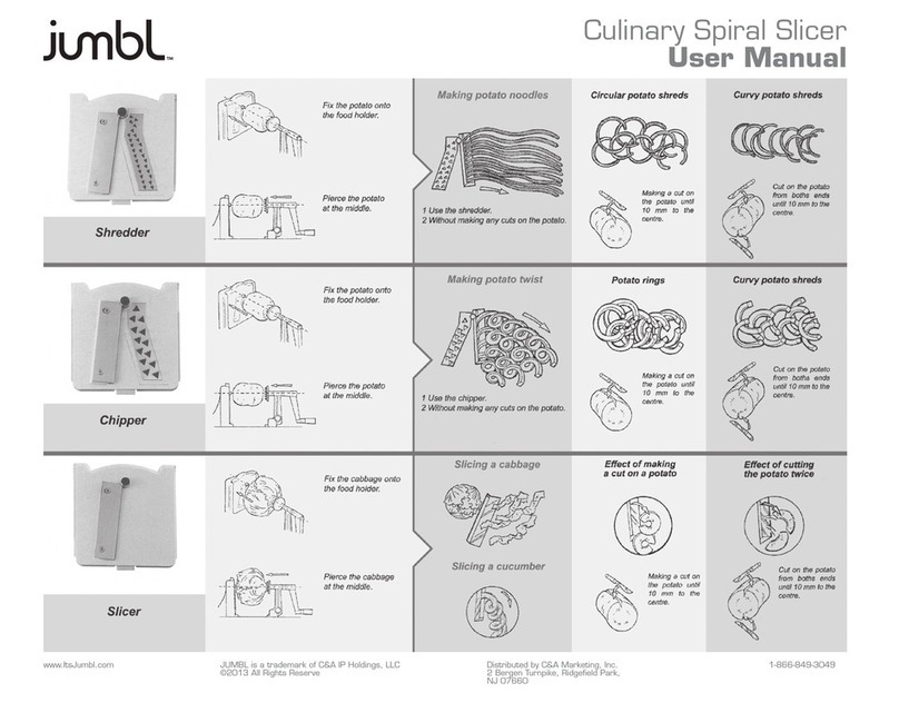 Jumbl Culinary Spiral Slicer User manual