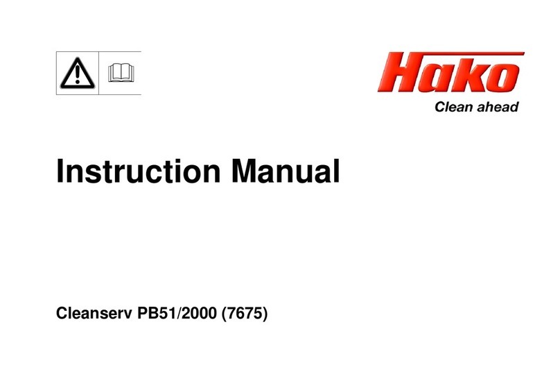 HAKO Cleanserv PB51/2000 instruction manual